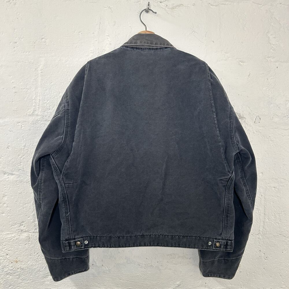 Vintage Carhartt Blanketed Detroit Jacket “Petrol Grey” J97 - Picture 3 of 16